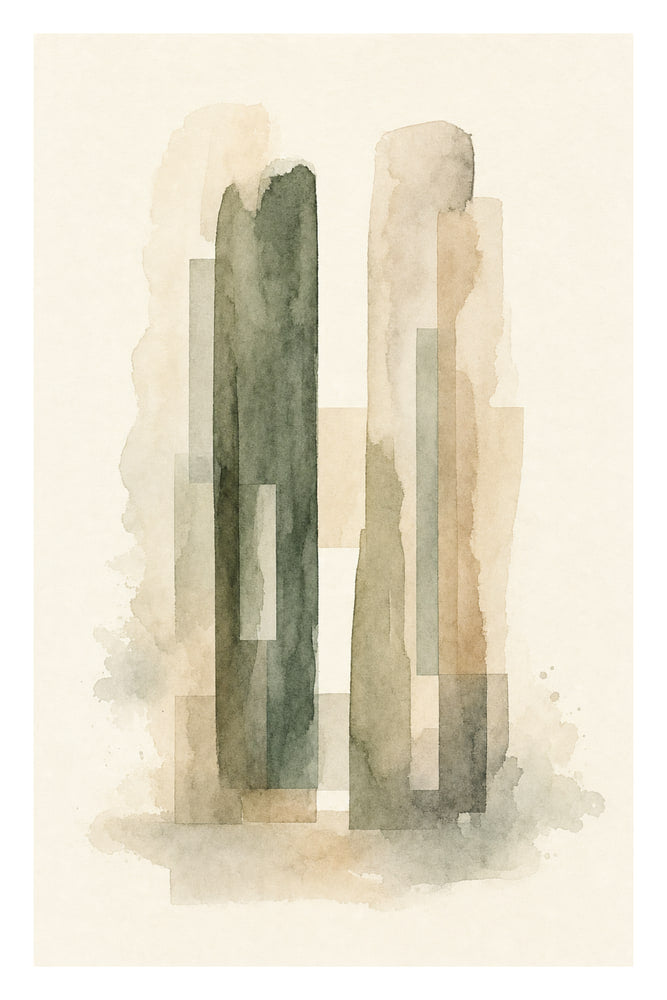 Two Columns in Ink