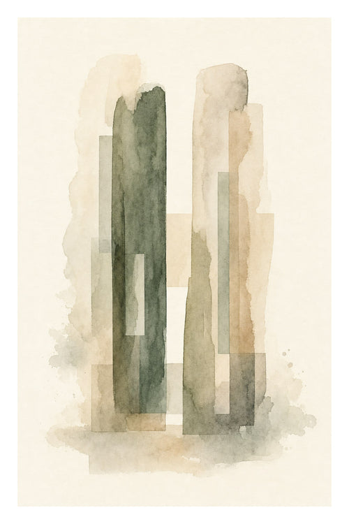 Two Columns in Ink