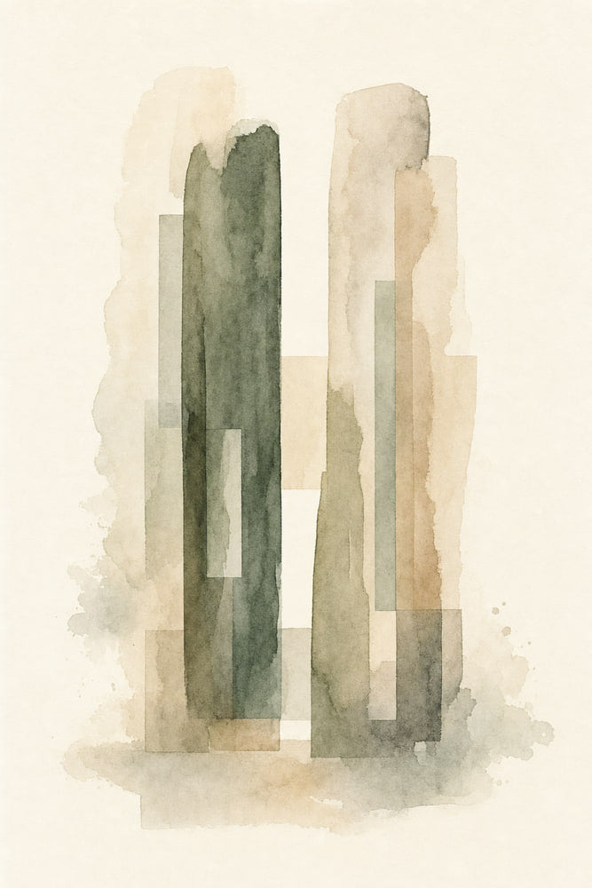 Two Columns in Ink