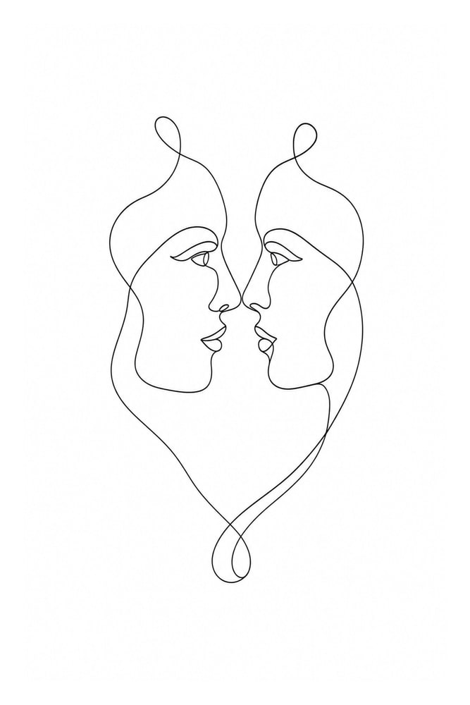 Two Faces Meeting