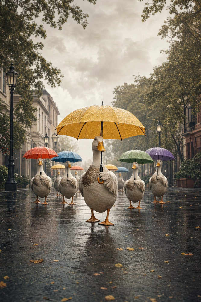 Unexpected Umbrella Parade