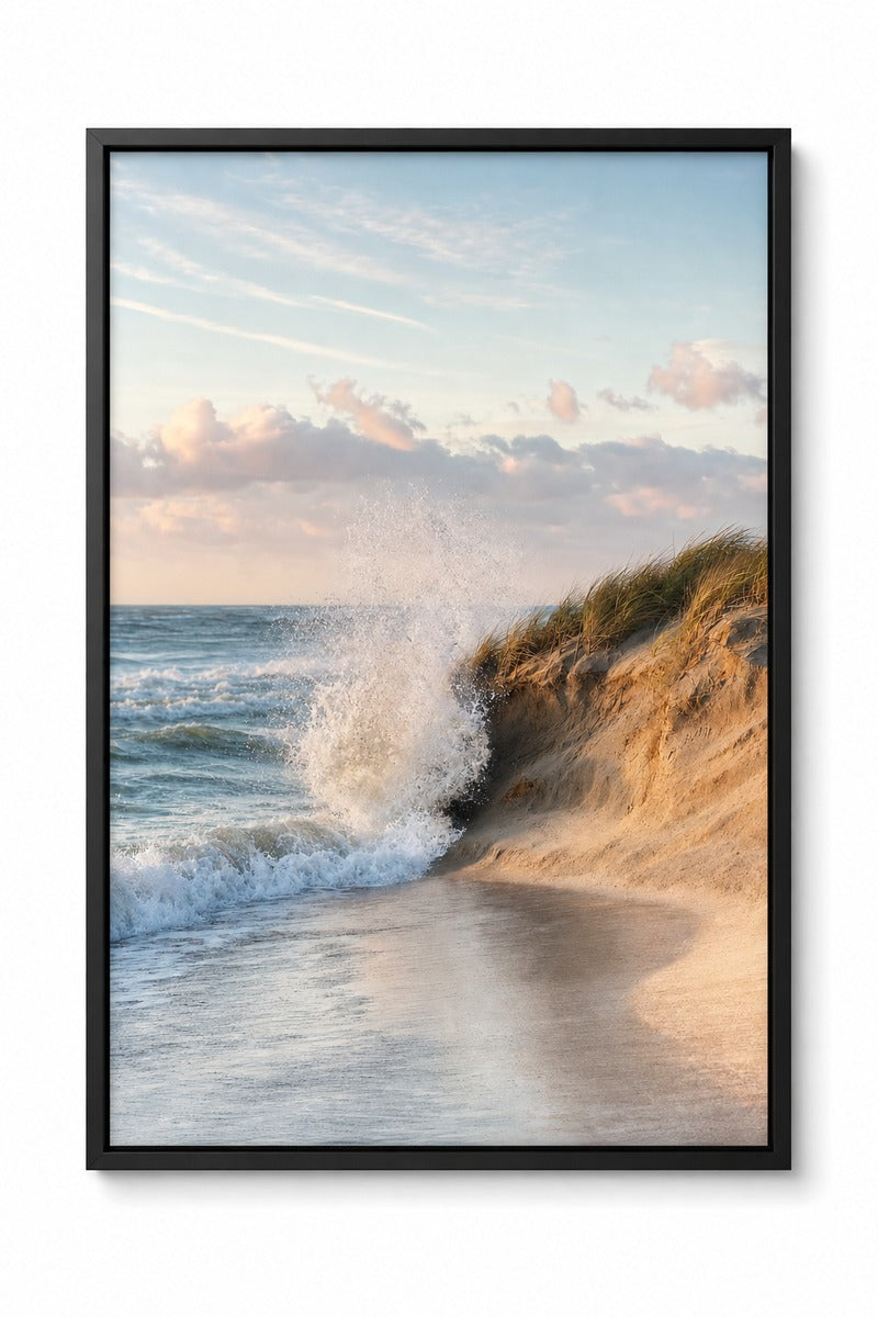 Waves Crashing on Dunes