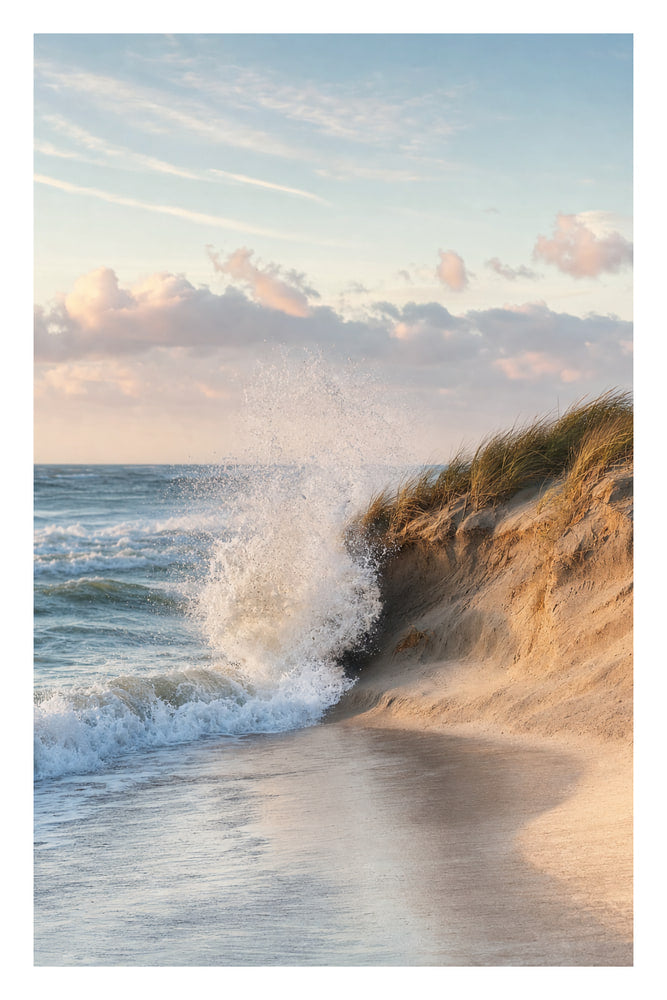 Waves Crashing on Dunes