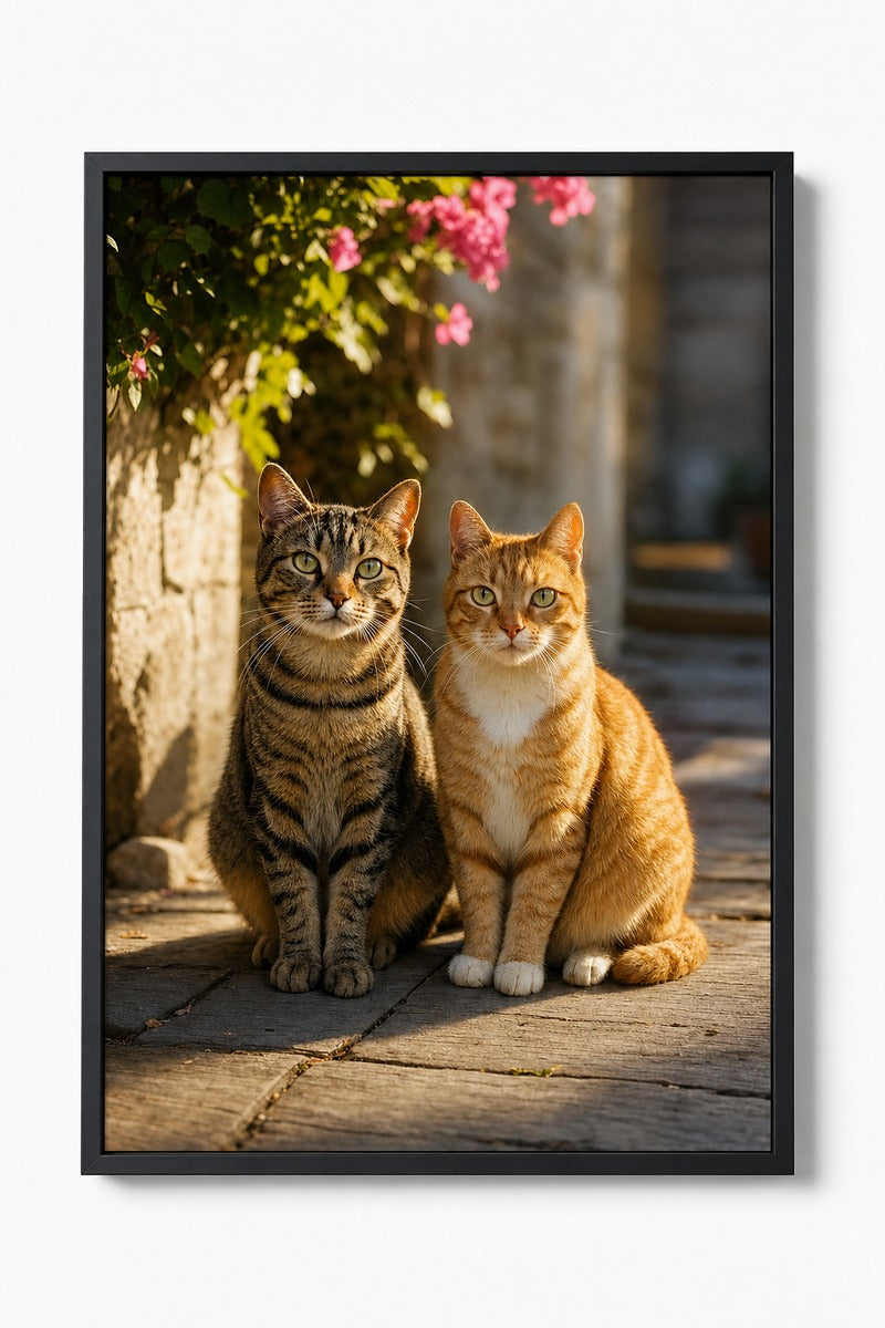 Whiskered Faces in Sunlight
