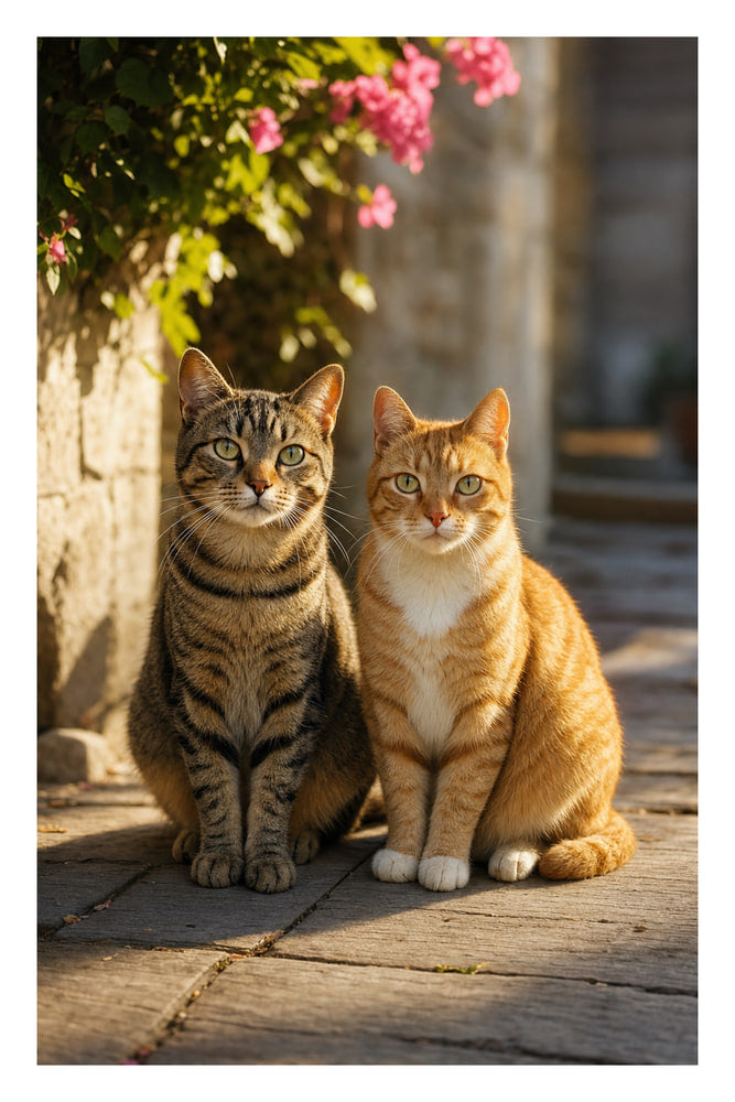 Whiskered Faces in Sunlight