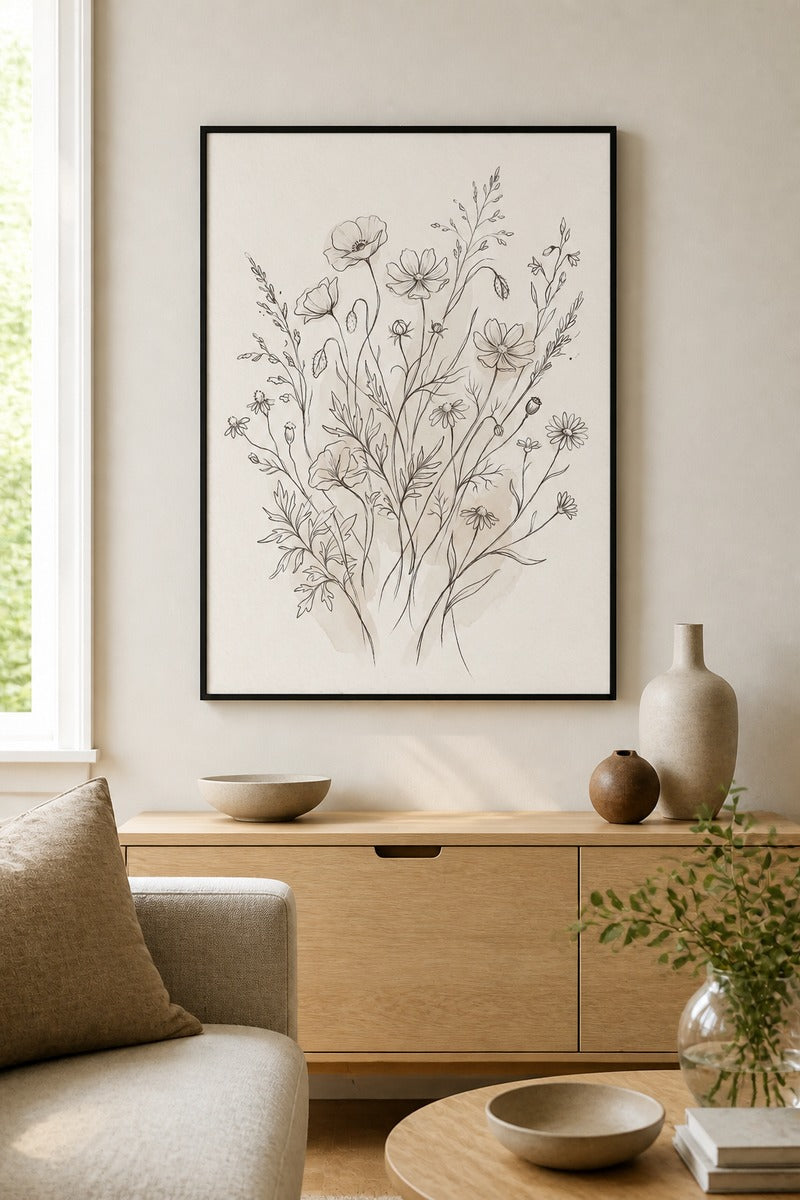 Wild Flower Line Study