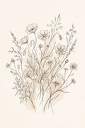 Wild Flower Line Study