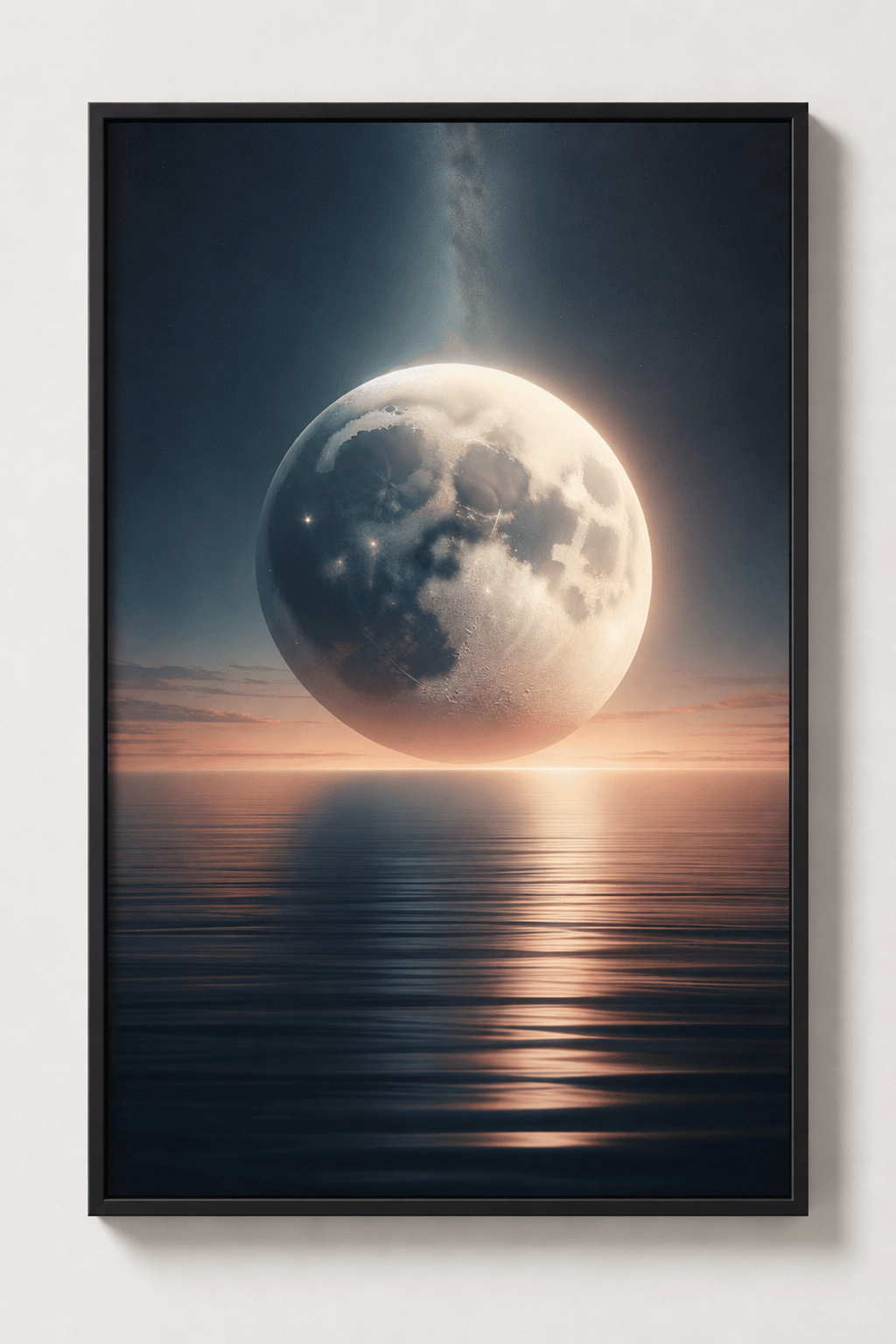 moon over horizon