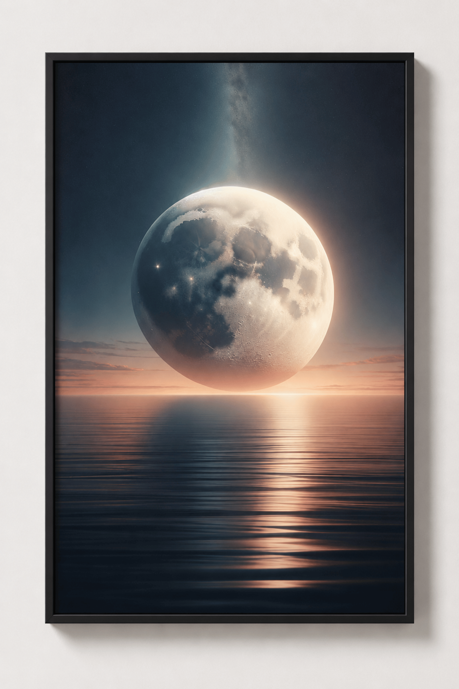 moon over horizon